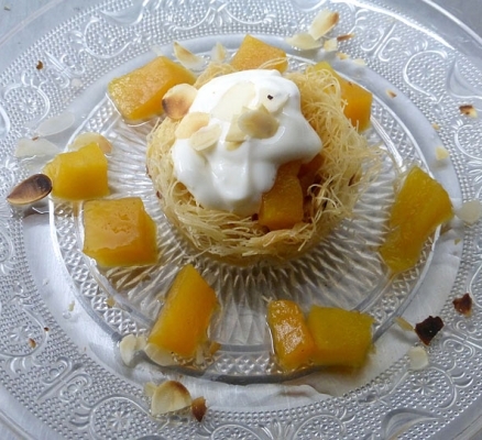 KATAIFI WITH HONEYED PUMPKIN AND YOGURT