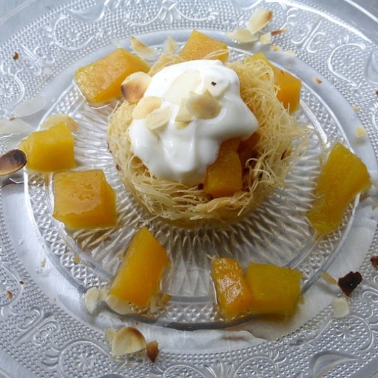 KATAIFI WITH HONEYED PUMPKIN AND YOGURT